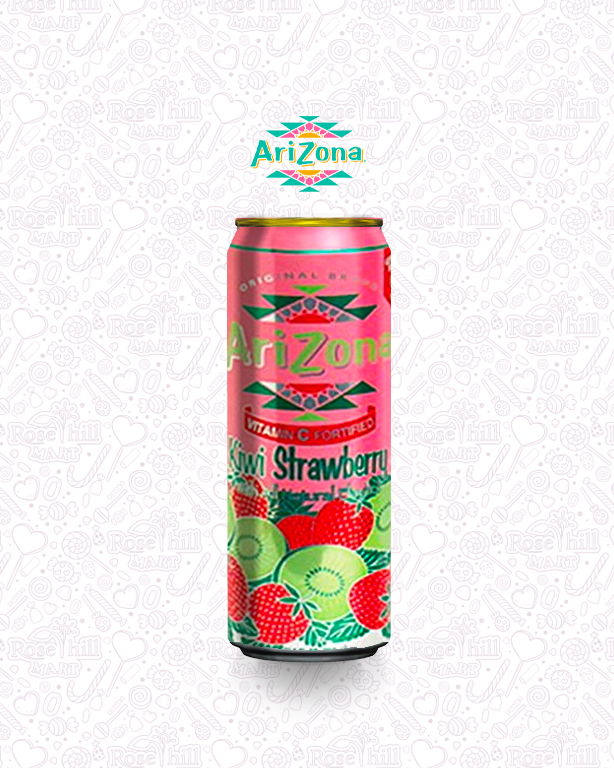 arizona drink 3 مشروب أريزونا كيوي و فراولة/ 680مل - الصورة 1