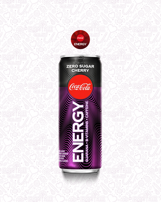 coca cola energy 1 كوكا كولا طاقة بدون سكر الكرز/ 355مل - الصورة 1