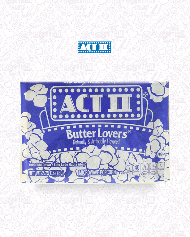 Act II 1 أكت بوشار ميكروويف محبى الزبدة / 78غ - الصورة 1