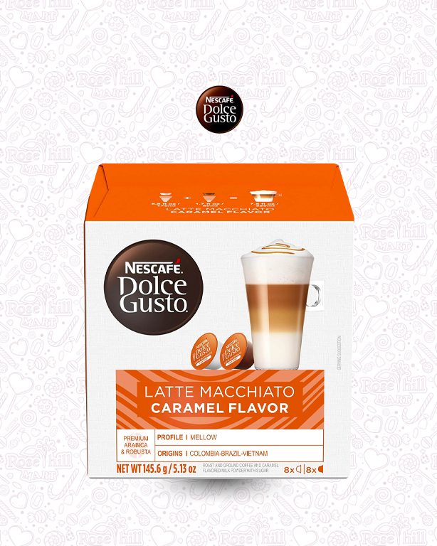 nescafe dolce gusto 13 نسكافيه دولتشي جوستو لاتيه مكياتو بالكراميل / 145.6غ - الصورة 1
