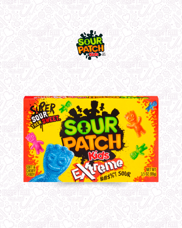 sour patch kids extreme Sour Patch Kids Extreme Sour Chewy Candy Box, 99g - الصورة 1
