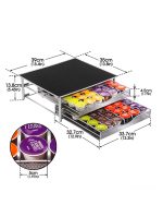 ⁦ستاند تخزين فاخر مزدوج الطبقات لكبسولات Dolce Gusto⁩ - الصورة ⁦2⁩