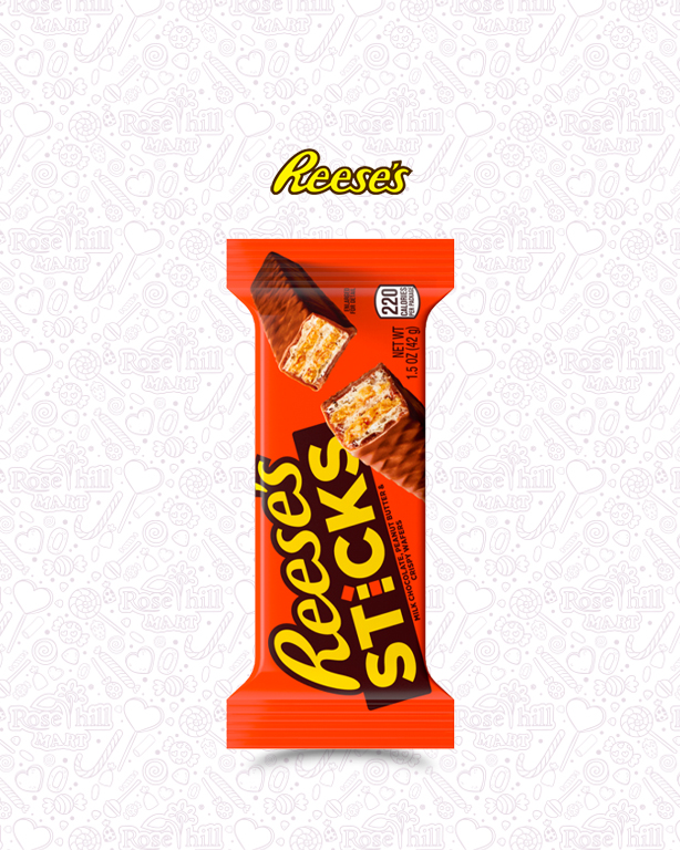 sticks wafer 2 ريسيس ويفر مقرمش بزبدة الفول السوداني / 42غ - الصورة 1
