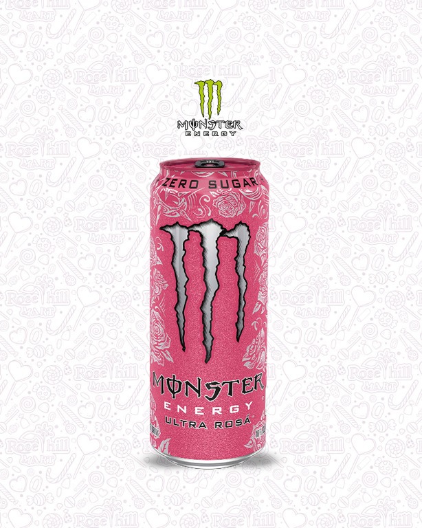 monster مونستر إنرجي الترا روزا خالي من السكر / 473 مل - الصورة 1