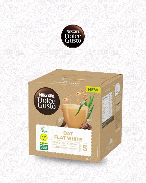 NEScafe نسكافيه دولتشي جوستو شوفان فلات وايت/ 130.8غ - الصورة 1