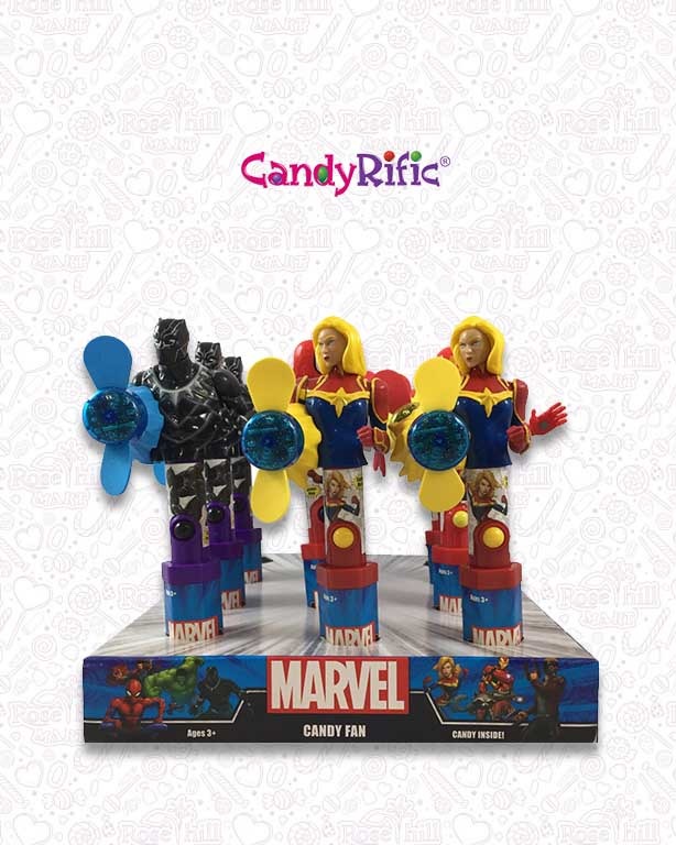 candy rific Candyrific Marvel Captain America Fan with Candy 6 g - الصورة 1