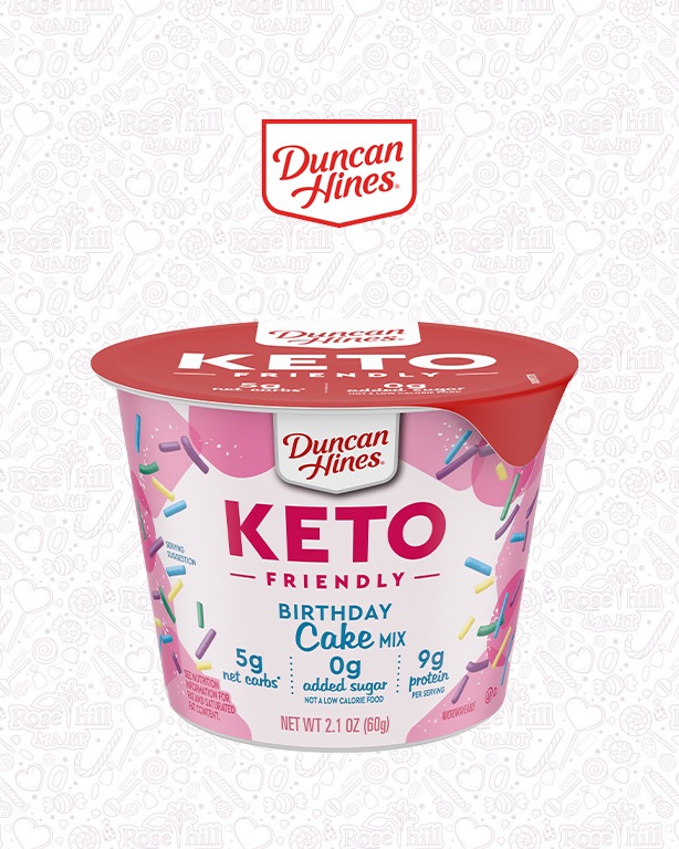 DUNCAN Duncan Hines Birthday Cake Mix Keto Friendly Cup/ 60 Gram - Image 1