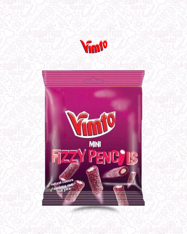 VIMTO MINI FIZZY PENCILS 1 اقلام رصاص فيمتو فيزي كيس /160غ - الصورة 1