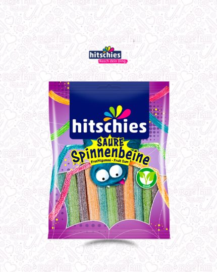 Hitschies Sour Spider Legs Fruity Flavoured Fruit Gum, 125g