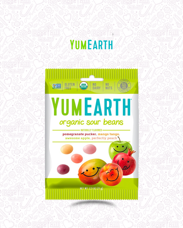 yum earth 7 Yum Earth Organic Sour Beans 50 g - الصورة 1