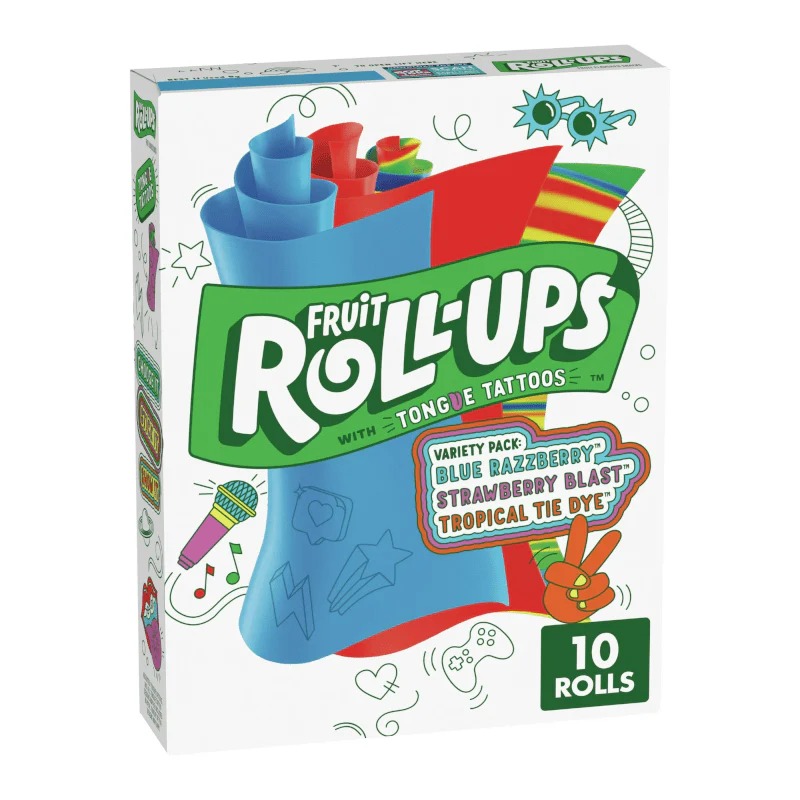 image - 2025-11-06T173602.827 Betty Crocker Fruit Roll Ups Variety Roll Fruit Snack, 10x14g - الصورة 1