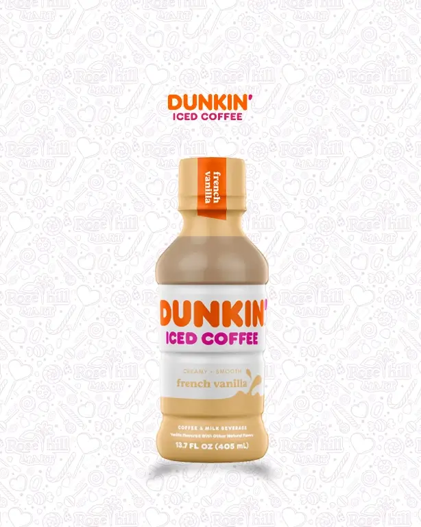 dunkin FRENCH VANILLA ICED COFFEE Dunkin Iced Coffee Creamy+Smooth French Vanilla 405 Ml - الصورة 1