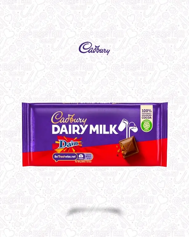 cadbury dairy milk 1 Cadbury Dairy Milk Daim Bar, 120g - Image 1