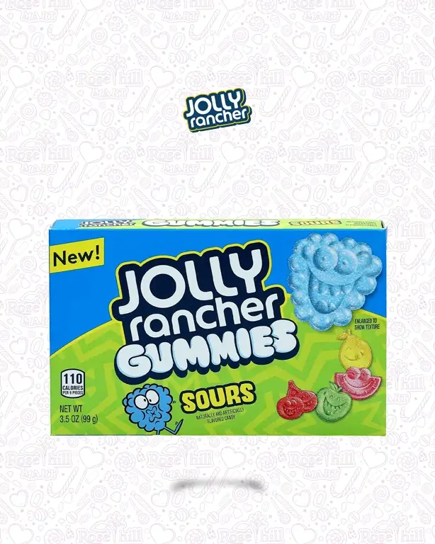 jolly rancher 5 Jolly Rancher Gummies Sours 99 g - الصورة 1
