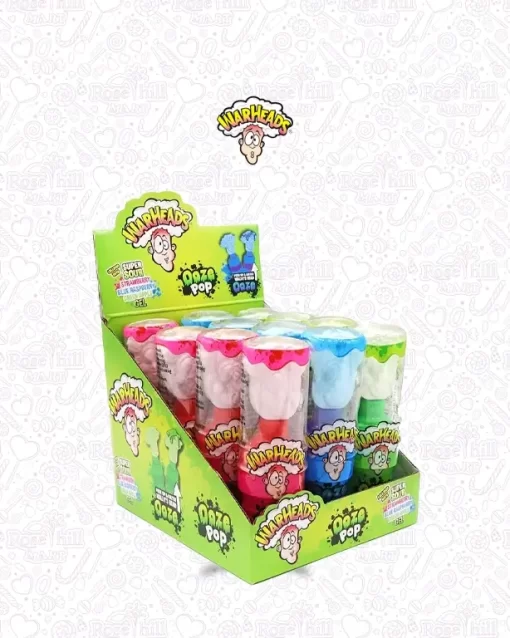 Warheads Ooze Pop Lollipop with Gel, 40g