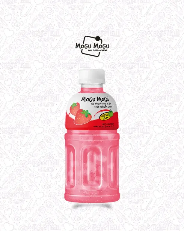 mogumogu 2 موجو موجو عصير الفراولة مع ناتا دي كوكو/ 320 مل - الصورة 1