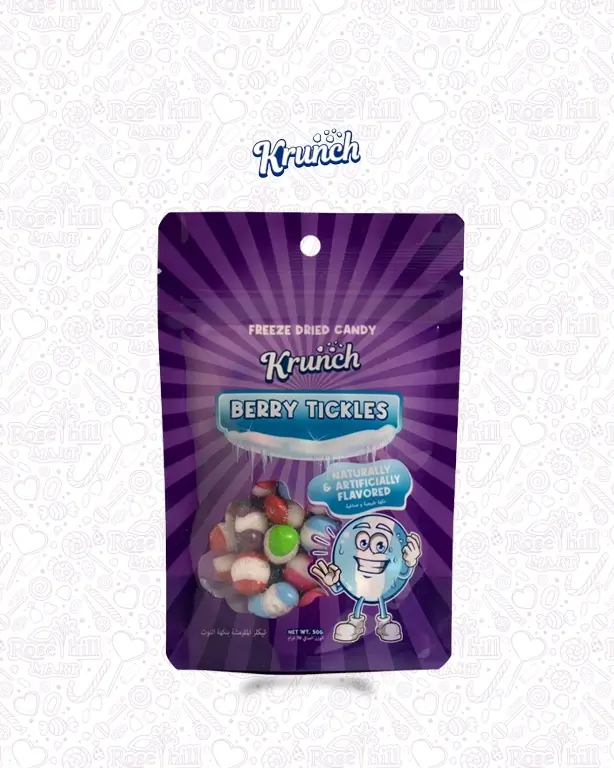 krunch sour tickles5 Krunch Freeze Dried Berry Tickles, 50g - الصورة 1