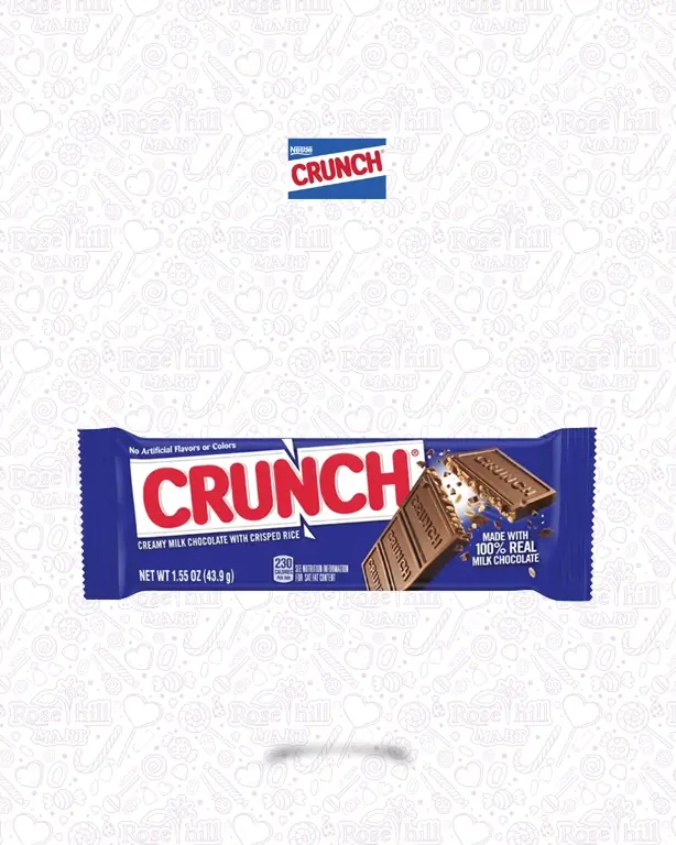 Crunch 2 Crunch Milk Chocolate with Crisped Rice Bar, 43.9g - الصورة 1