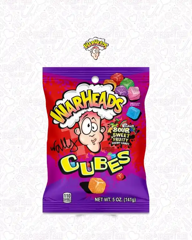 warheads cubes 2_5_11zon Warheads Cubes Sour Sweet & Fruity Chewy Candy Bag, 141g - الصورة 1
