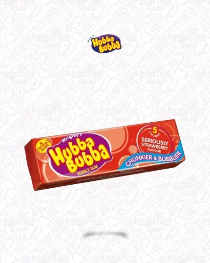 Wrigley's Hubba Bubba Strawberry Flavour Chewing Gum, 35g
