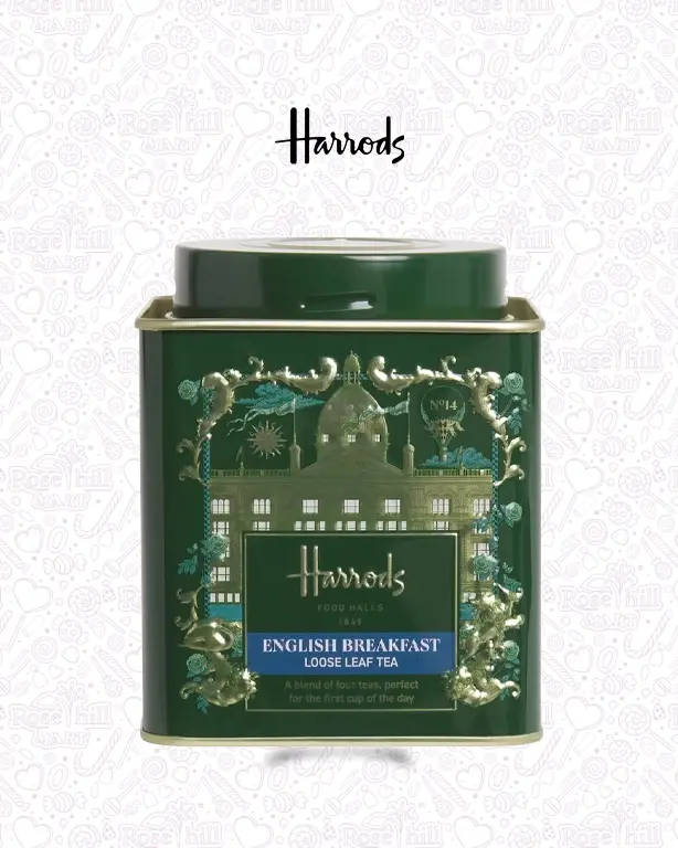 Harrods English Breakfast Loose Harrods No 14 English Breakfast 50 Tea Bags 125 Gram - الصورة 1