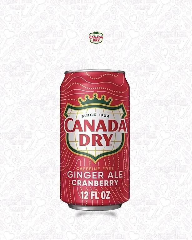 Canada Dry Ginger Ale Cranberry Canada Dry Ginger Ale Cranberry, 355ml - الصورة 1