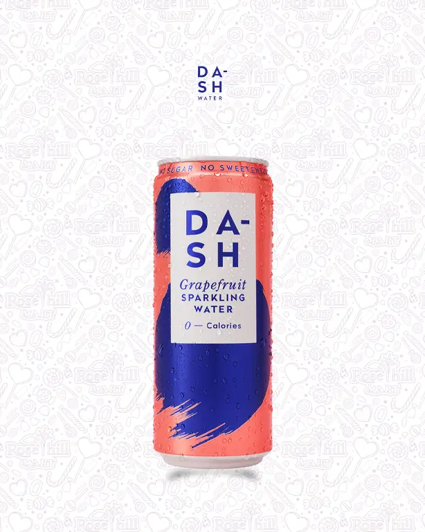 DASH Sparkling Water – Grapefruit Dash Grapefruit Flavored Sparkling Water, 330ml - الصورة 1