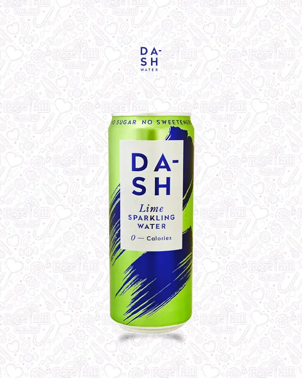 DASH Sparkling Water – Lime Dash Lime Flavored Sparkling Water, 330ml - الصورة 1