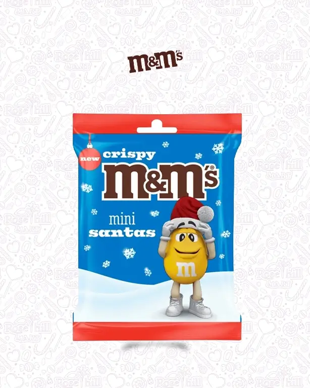 M&M’s Crispy Mini Santas M&M's Crispy Milk Chocolate Mini Santas,100g - Image 1